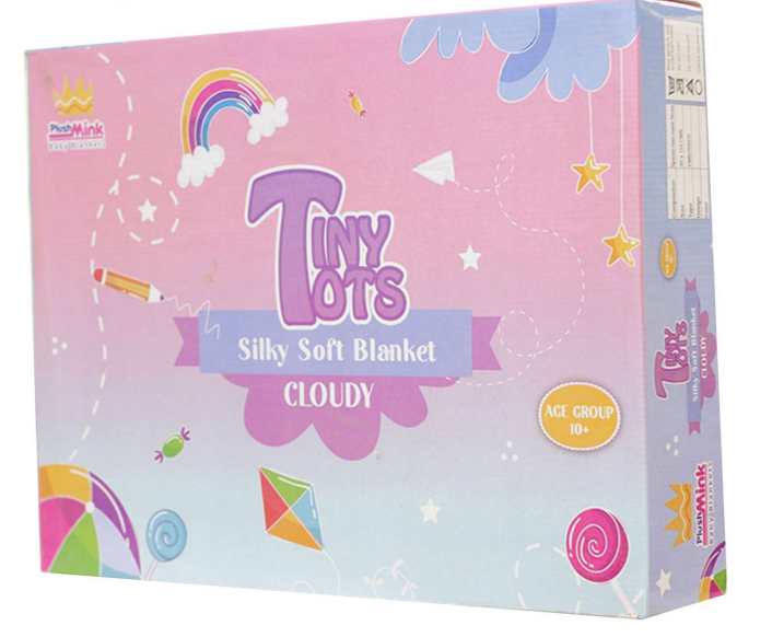 TINY TOTS CLOUDY 2PLY PRE-TEEN KIDS BLANKET